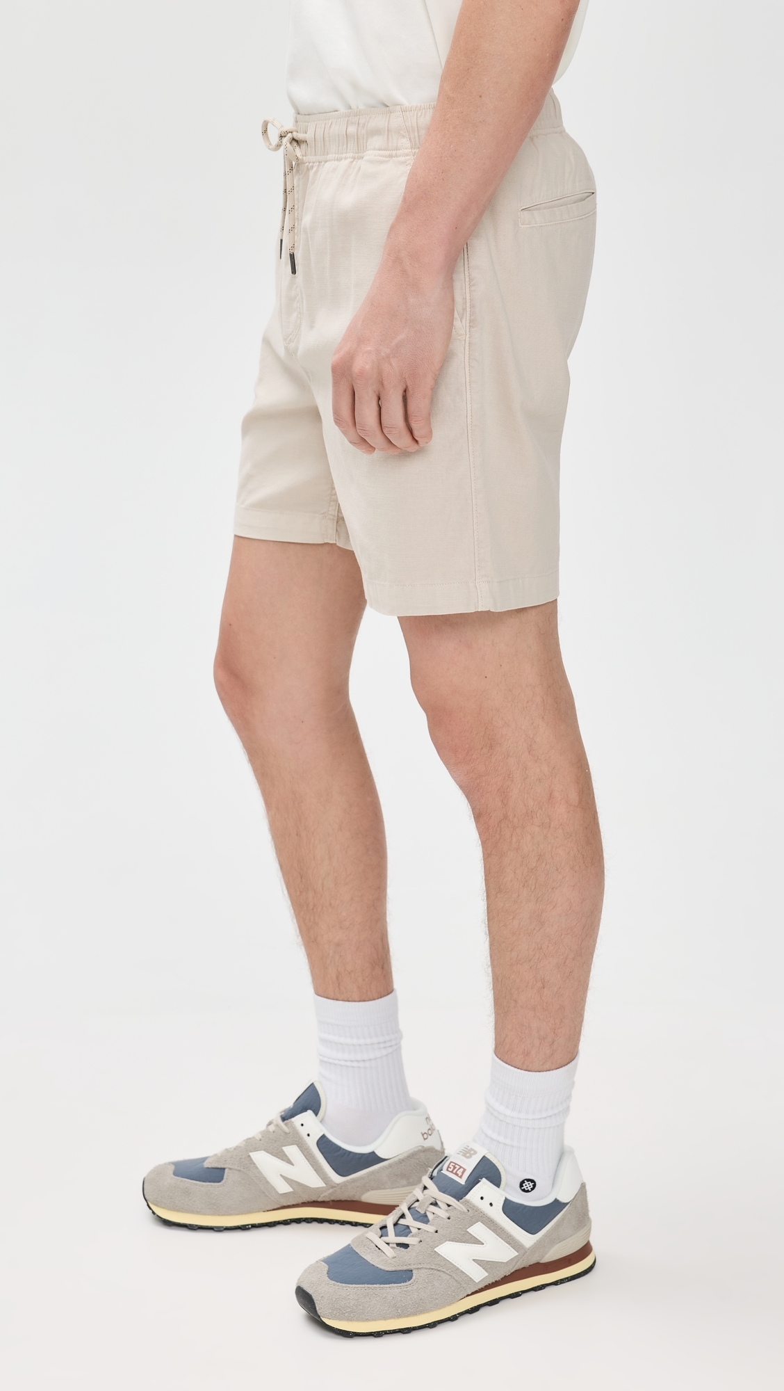 Faherty Essential Drawstring Shorts Stone