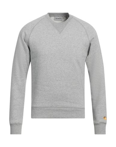 Carhartt Man Sweatshirt Grey Size L Cotton, Polyester