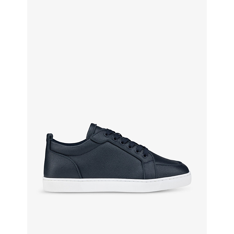 Mens Marine Rantulow Leather Low-top Trainers