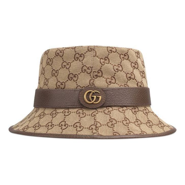 GG Canvas Bucket Hat 'Beige Brown'