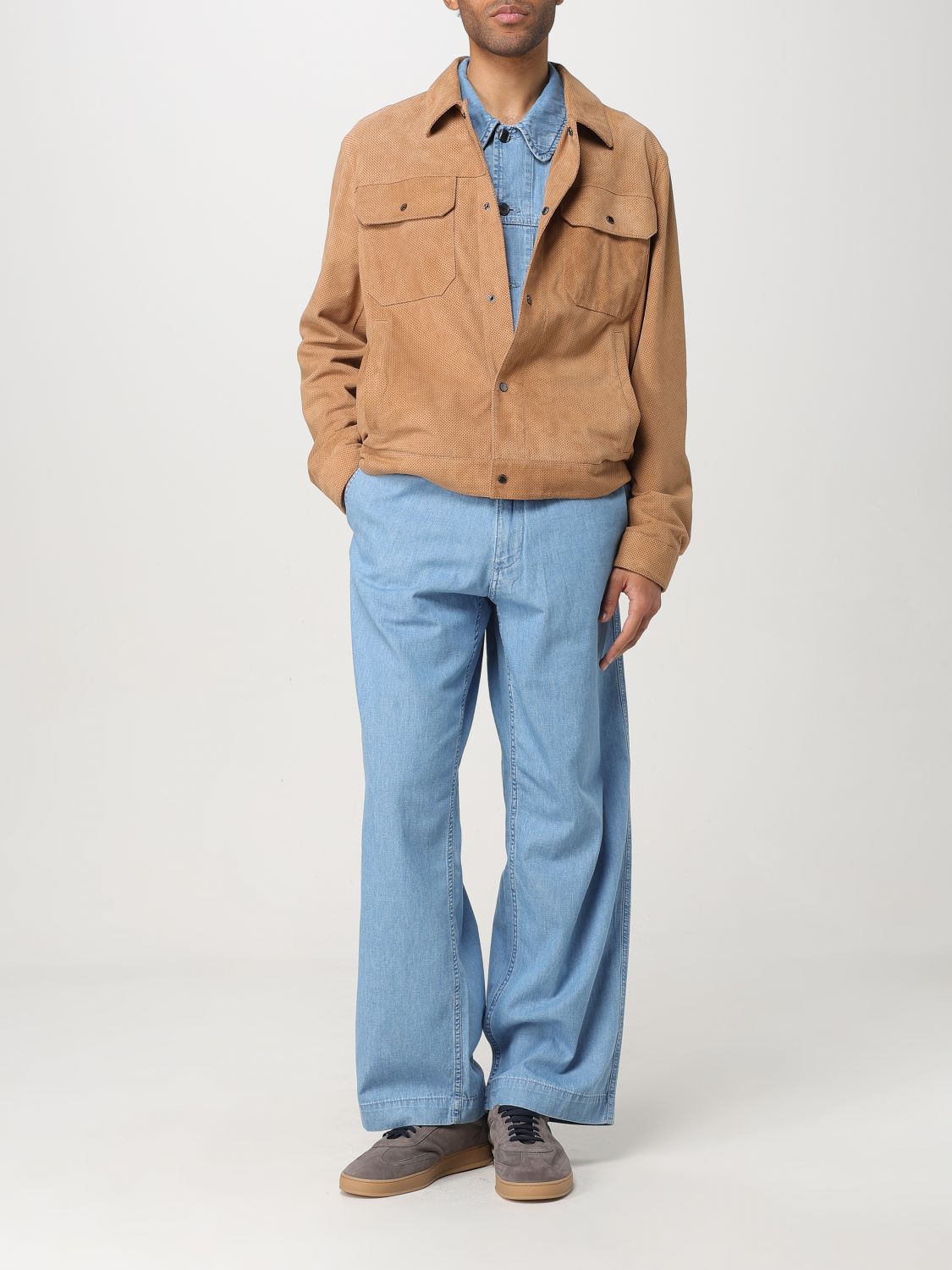 Shirt EMPORIO ARMANI Men color Denim