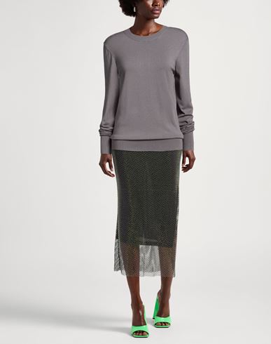 Woman Sweater Grey Size L Viscose, Polyester