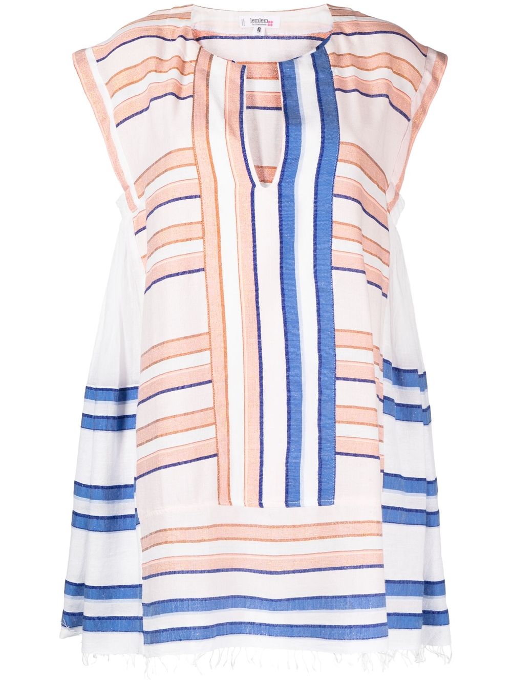 Eskedar stripe-pattern caftan dress - Multicolour