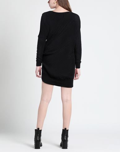 Woman Mini dress Black Size M Alpaca wool, Polyamide, Virgin Wool