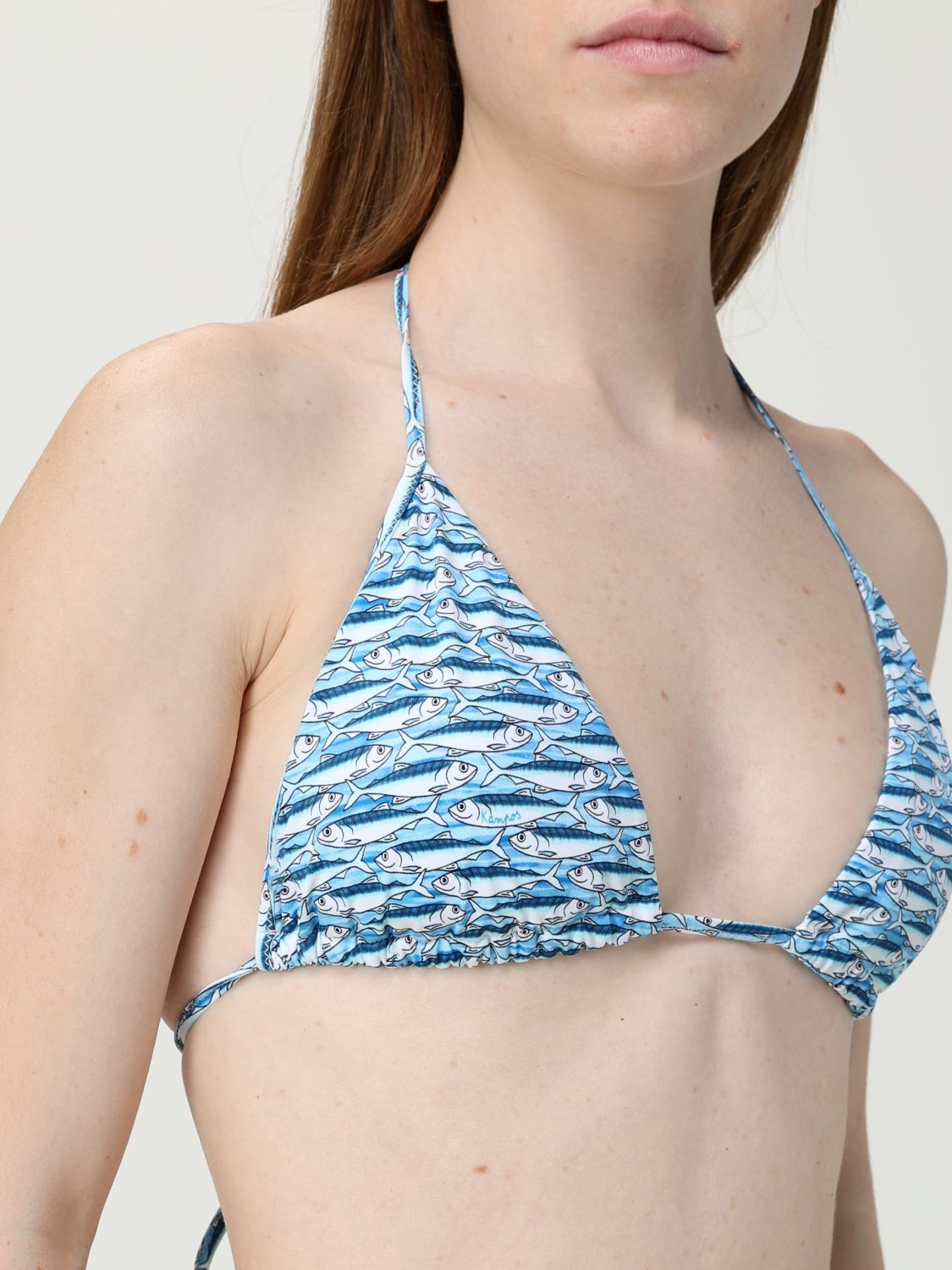Swimsuit Woman color Gnawed Blue