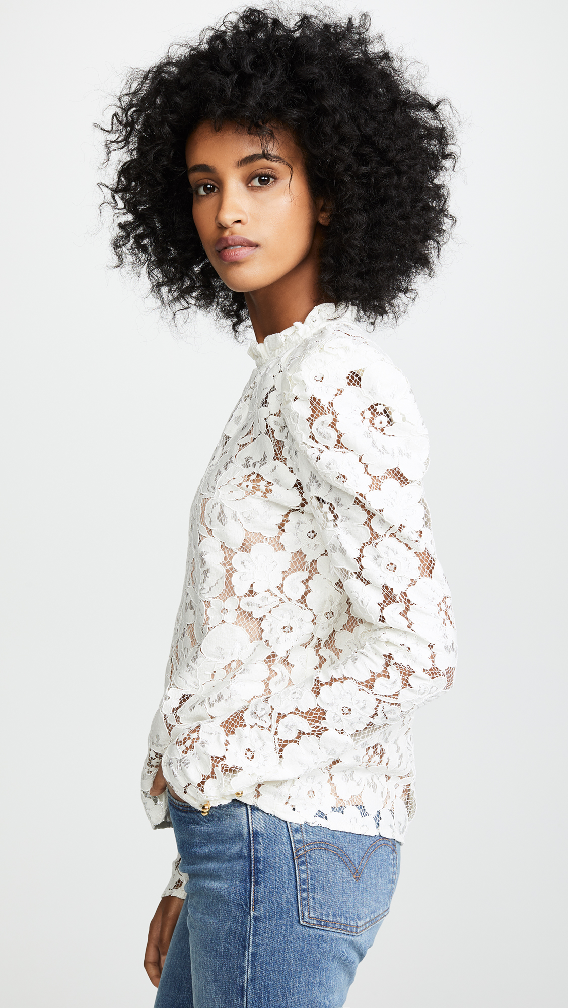 Emma Puff Sleeve Lace Top