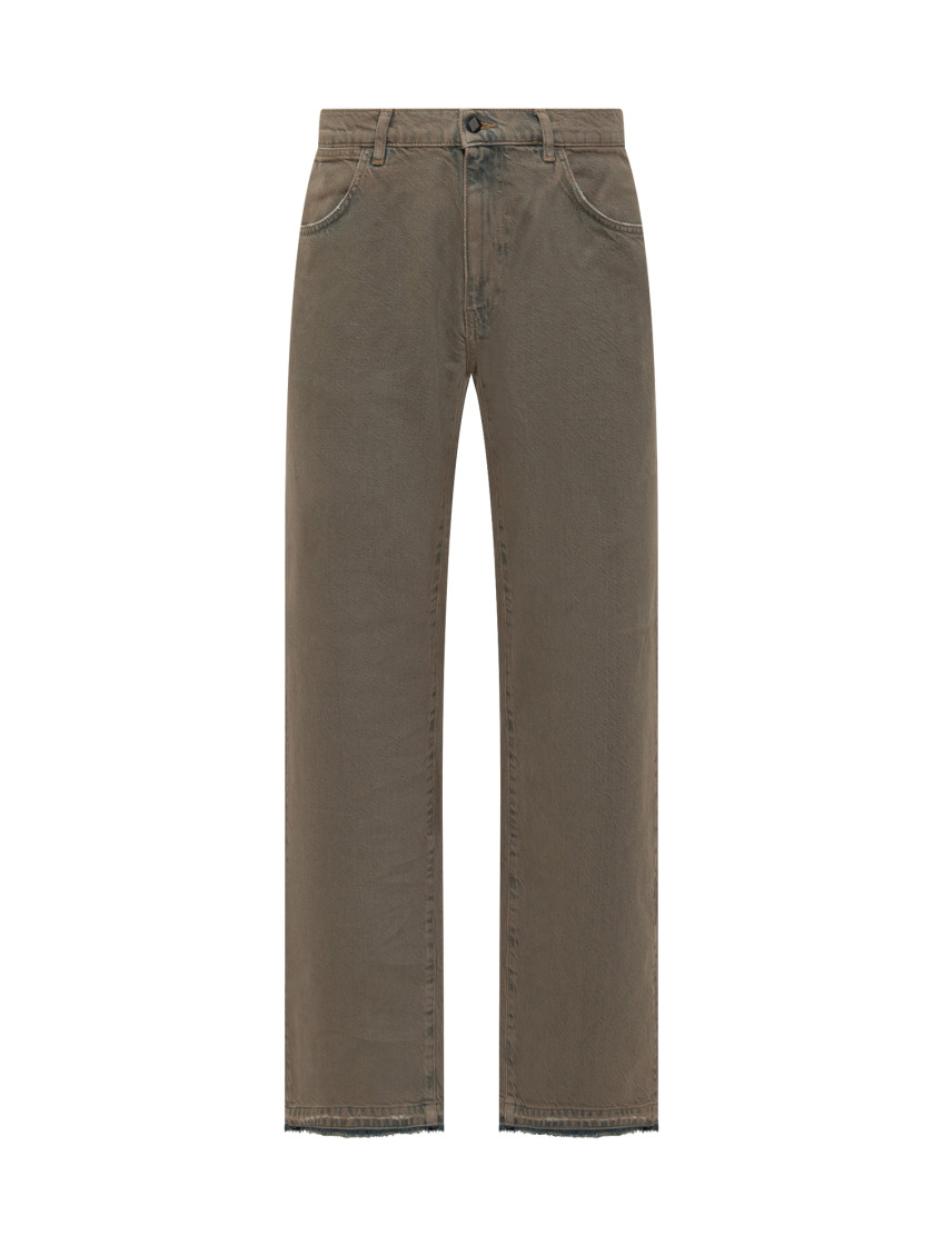 Brown Straight-Legged Pants