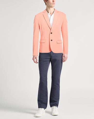 Man Blazer Salmon pink Size XL Polyester, Viscose, Elastane