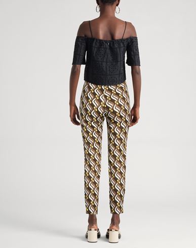 Malìparmi Woman Pants Chocolate brown Size 4 Polyester, Elastane