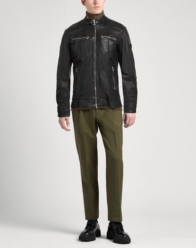 Man Jacket Black Size L Leather