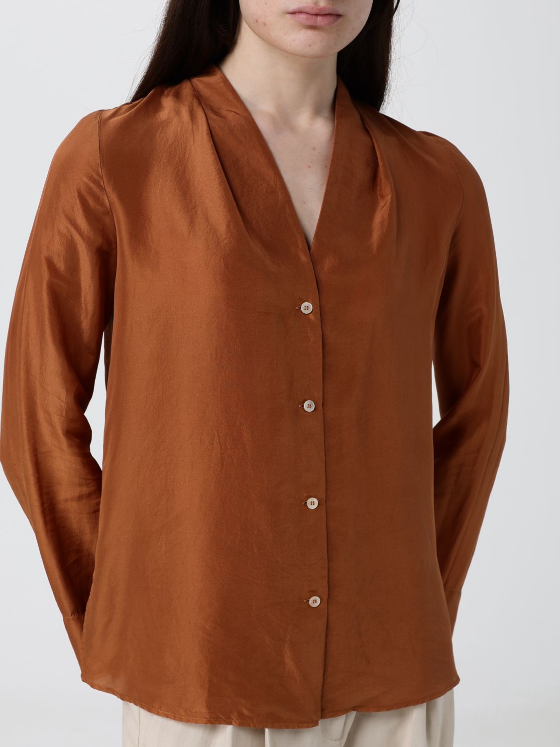Shirt Woman color Brown