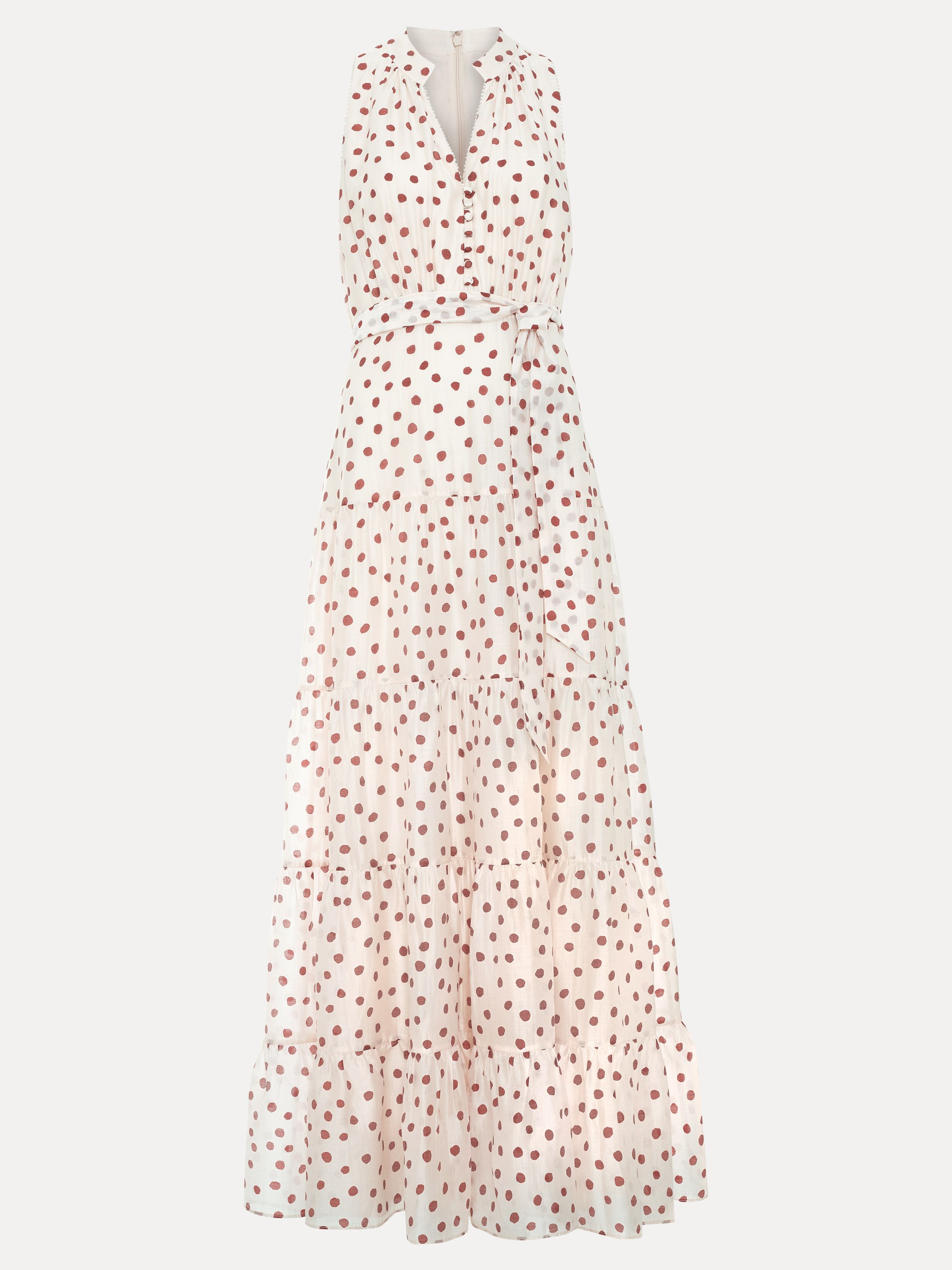 Phase Eight Women's Nita Polka Dot Maxi Dress in Crea