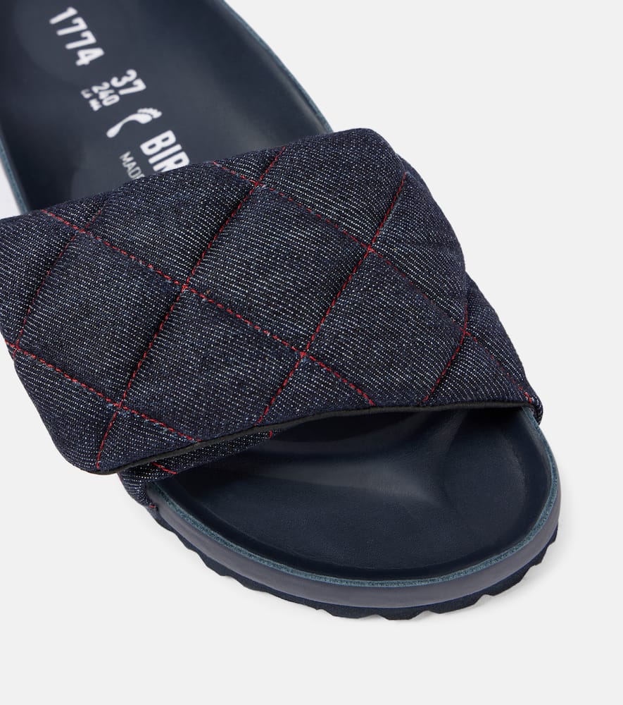 Sylt quilted denim slides