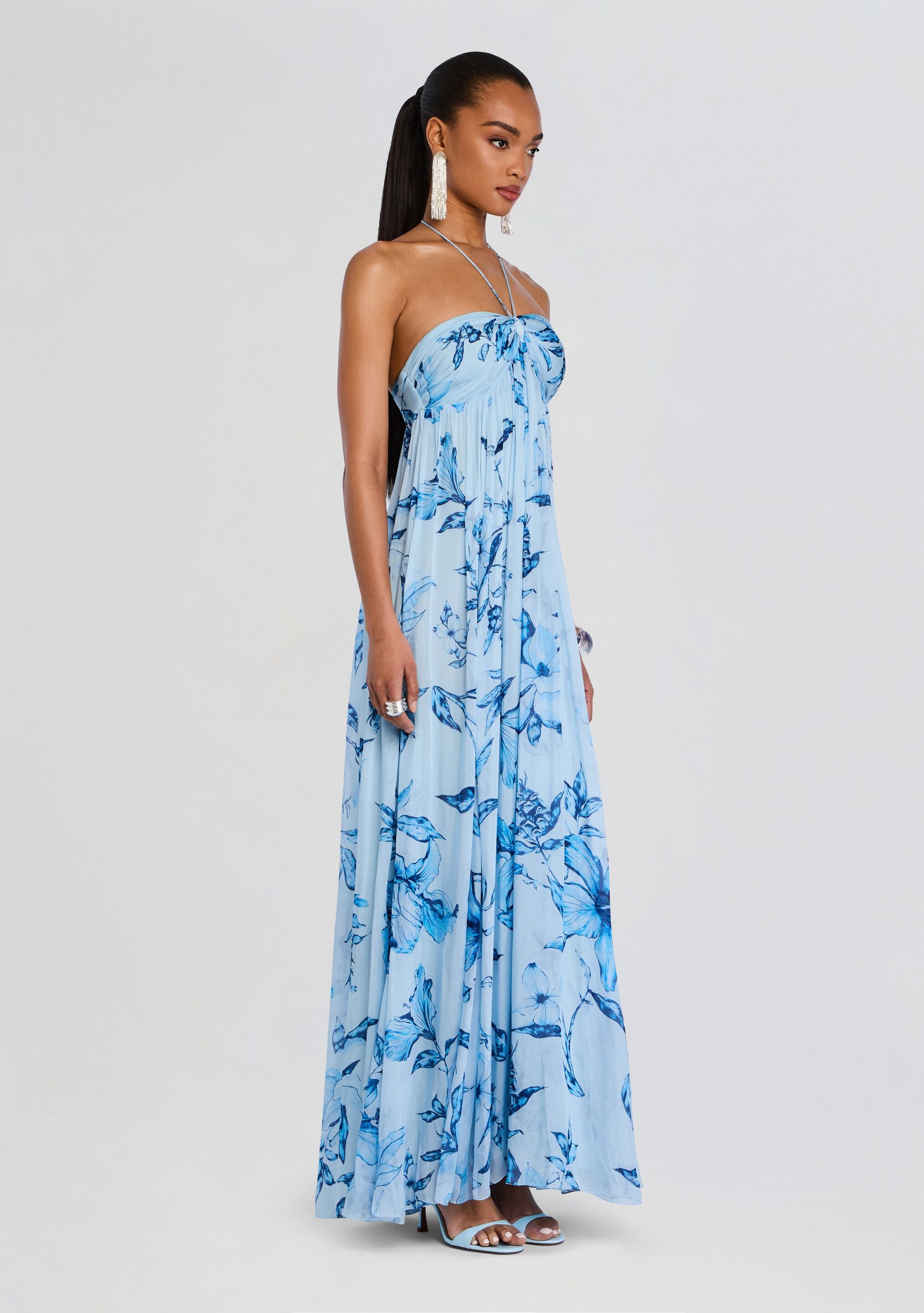 Milo Strapless Flared Dress