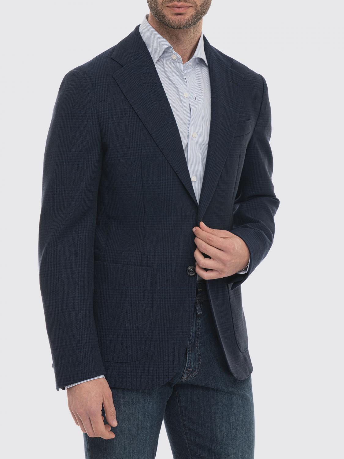 Jacket Men color Blue