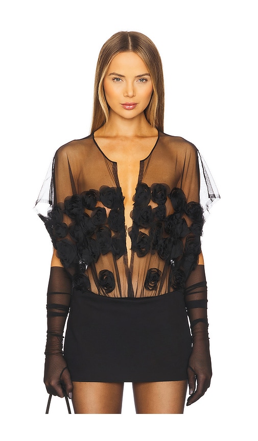 Norma Kamali Super OS Sleeveless BF Bodysuit in Black. -  XS also in