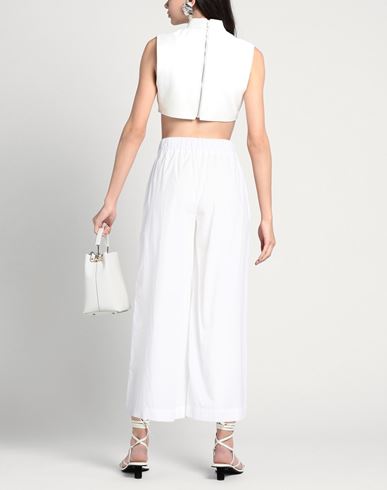 Woman Pants White Size 6 Cotton