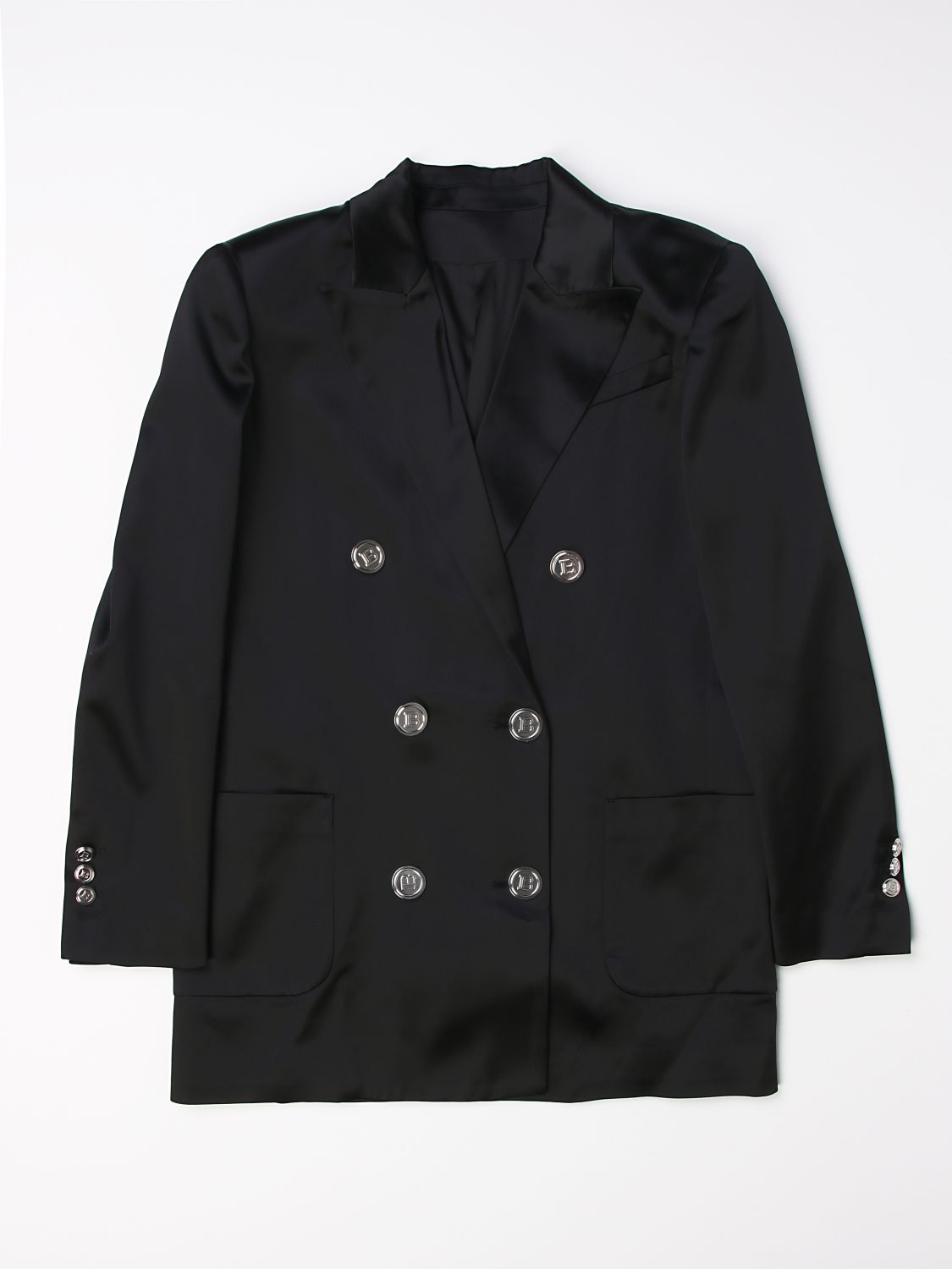 Basic double-breasted coat