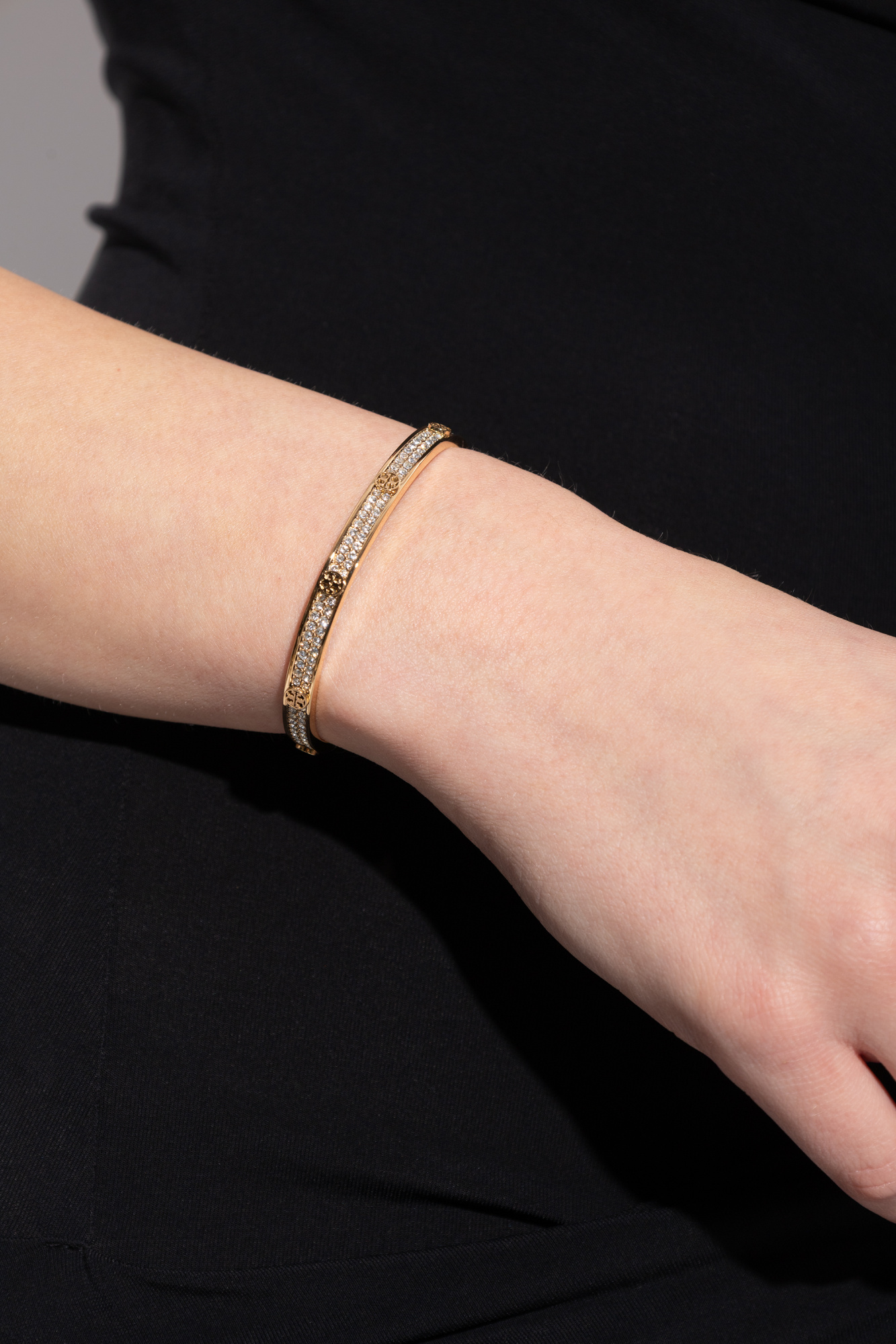Bracelet With Shimmering Crystals, Women's, Gold