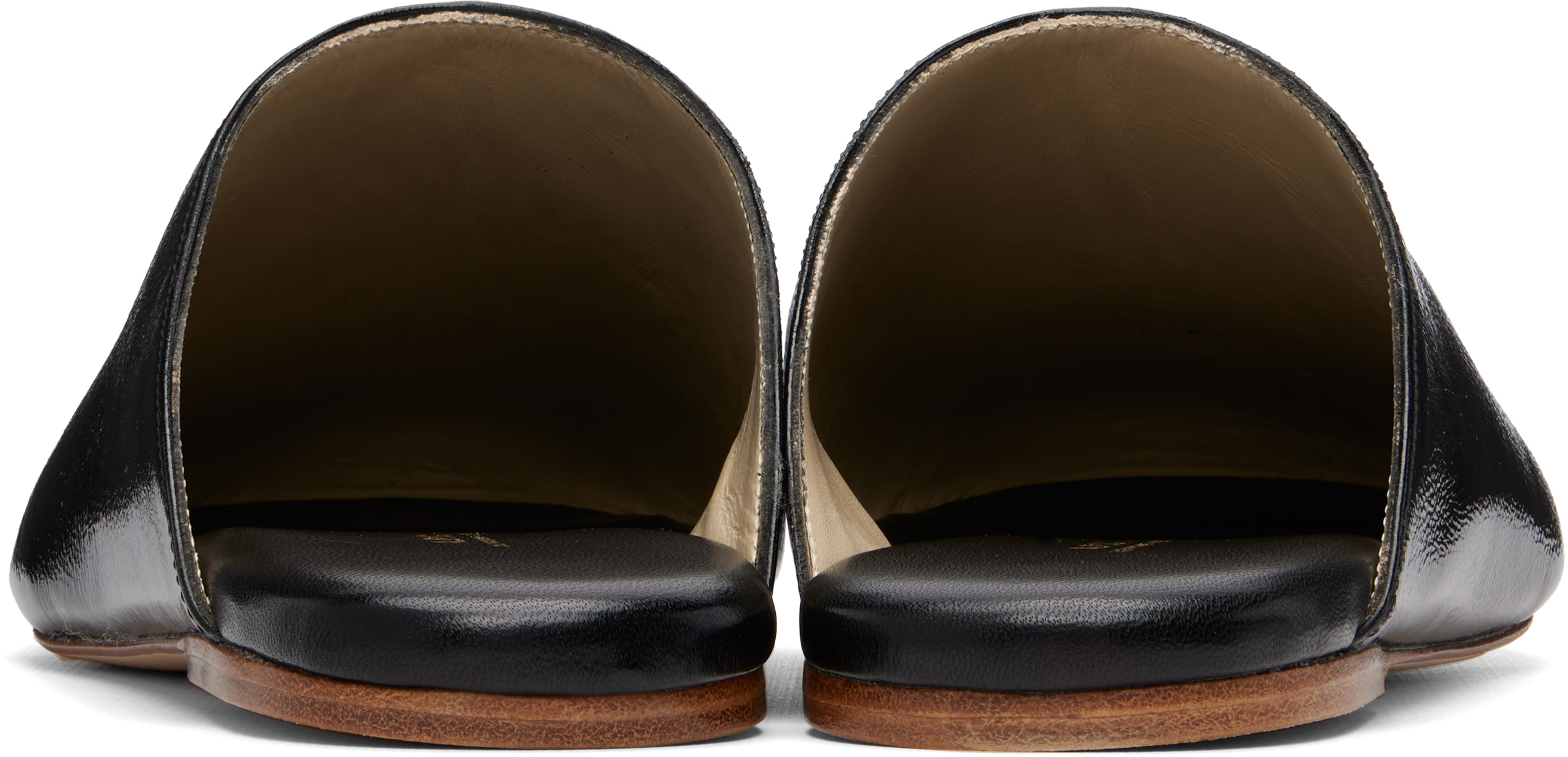 Black 'Les Mules' Slip-on Loafers