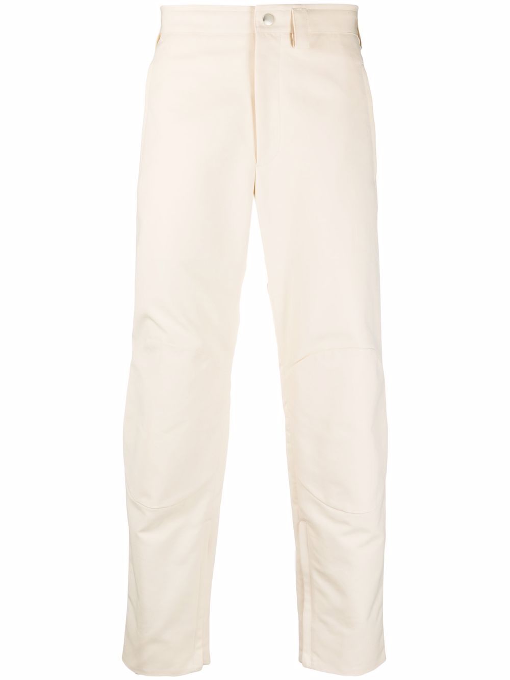 Zipped-ankle cotton trousers - Neutrals