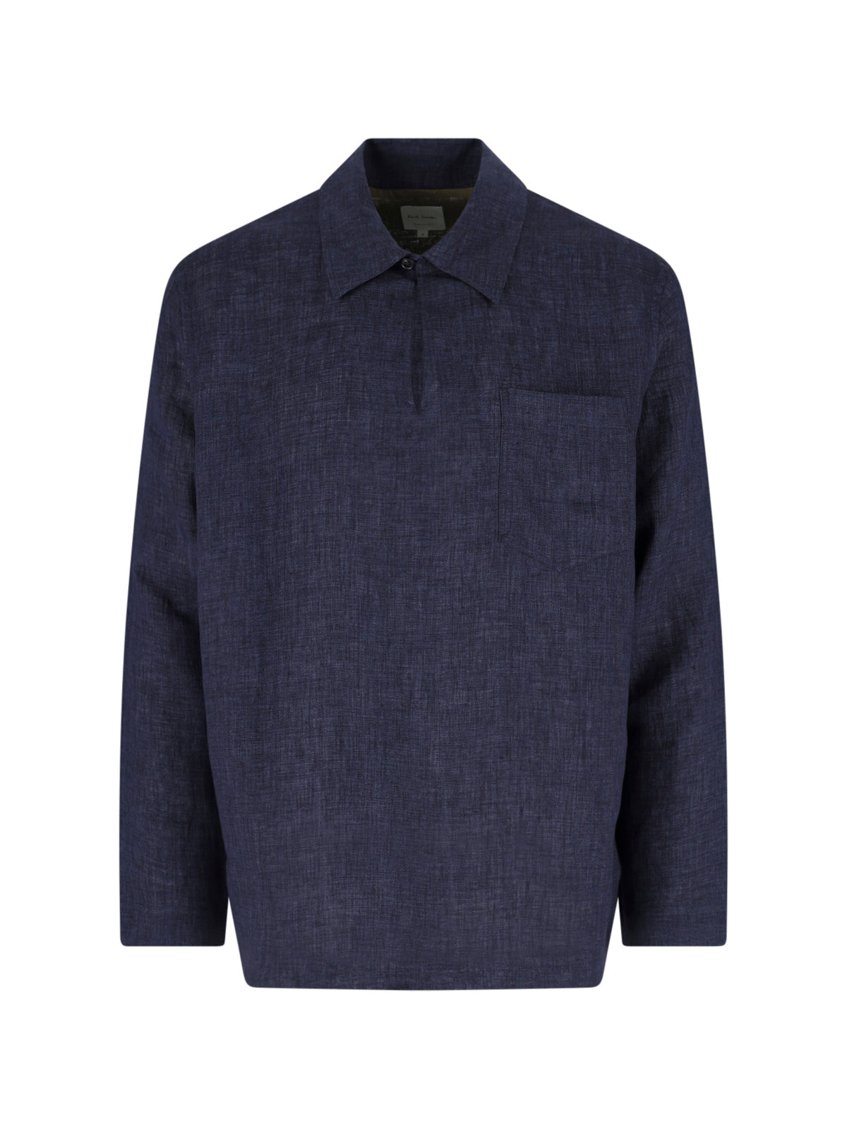 Men's 100% Linen Button-Front Shirt