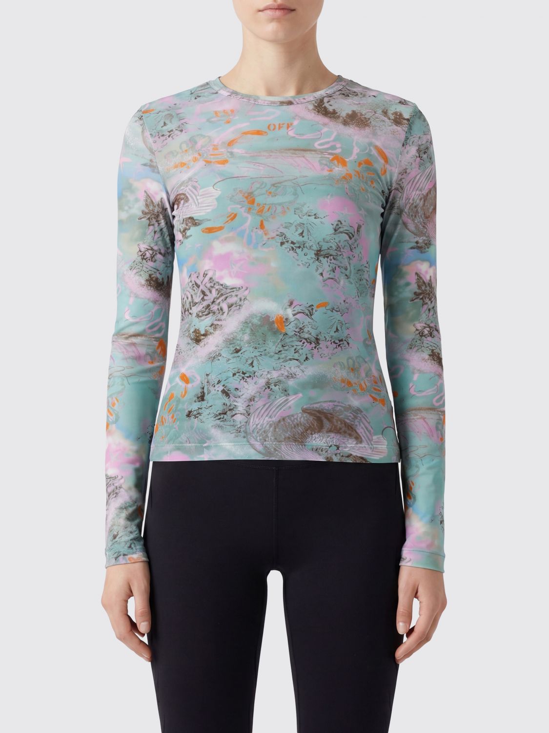 Top Woman color Gnawed Blue