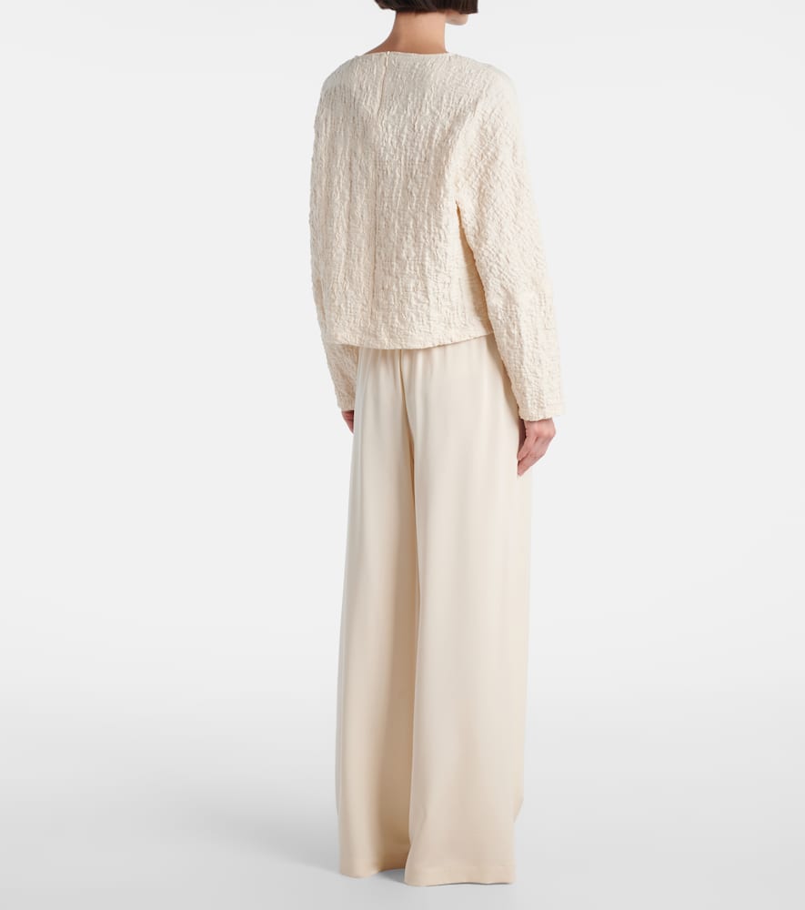 Pepaia cotton-blend jersey top