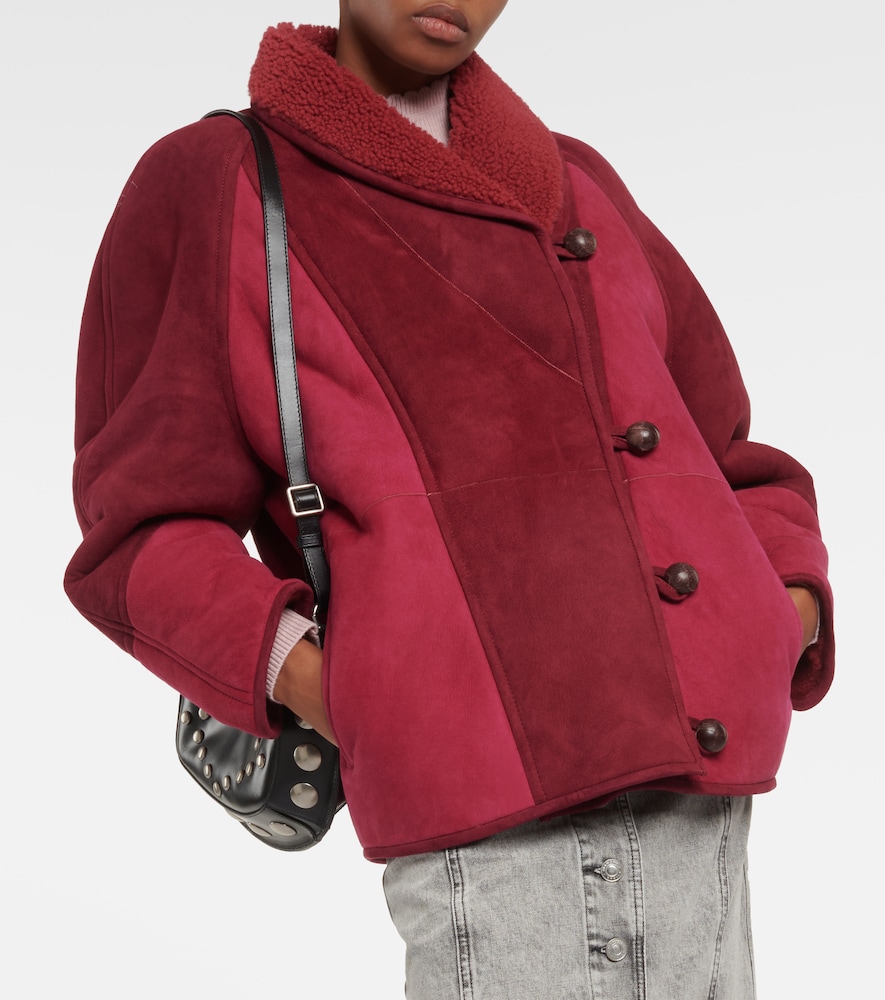 Abeni shearling-lined suede jacket