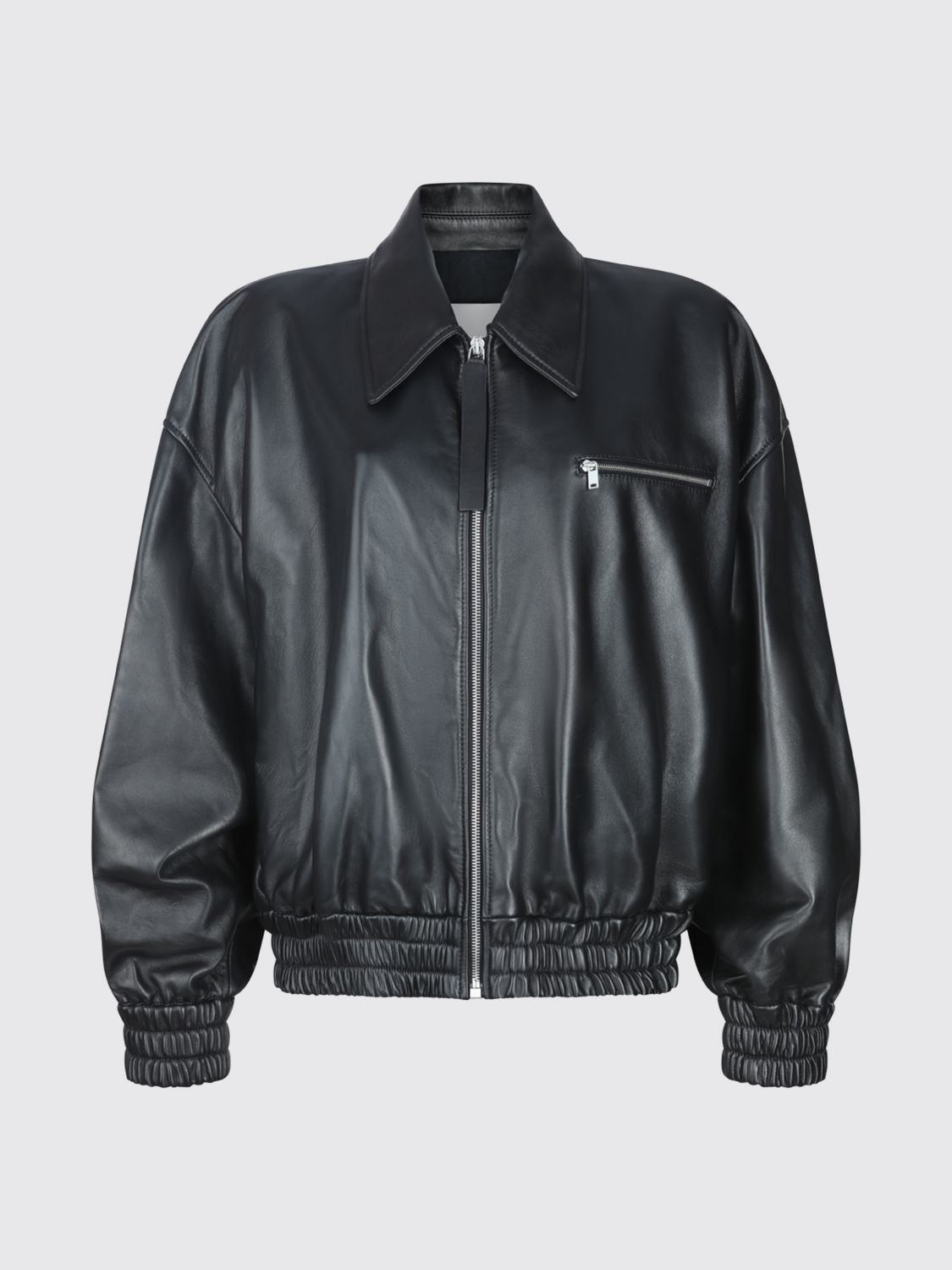Leather Bomber Jacket