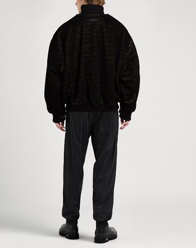 Man Jacket Black Size L Wool, Cotton, Nylon