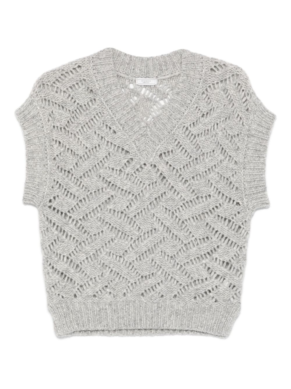 Knitted vest - Grey