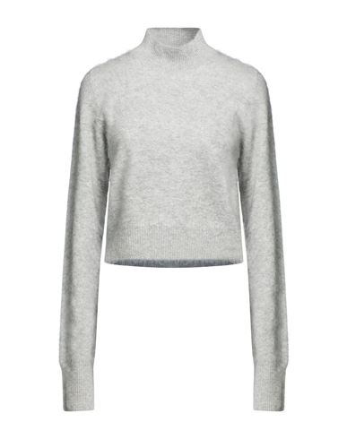 Woman Turtleneck Light grey Size L Cashmere