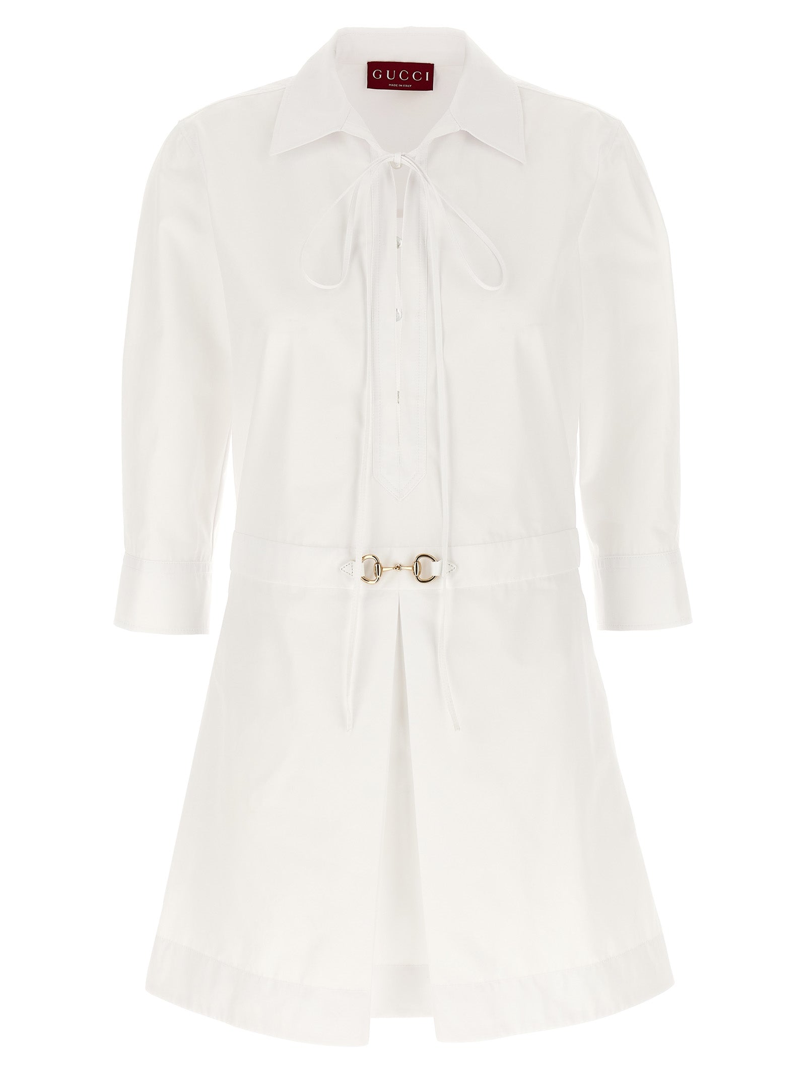 Cotton Poplin Shirt Dress Shirt Dress — White