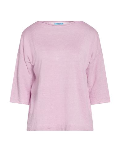 Fezbag Woman Sweater Lilac Size 2 Linen