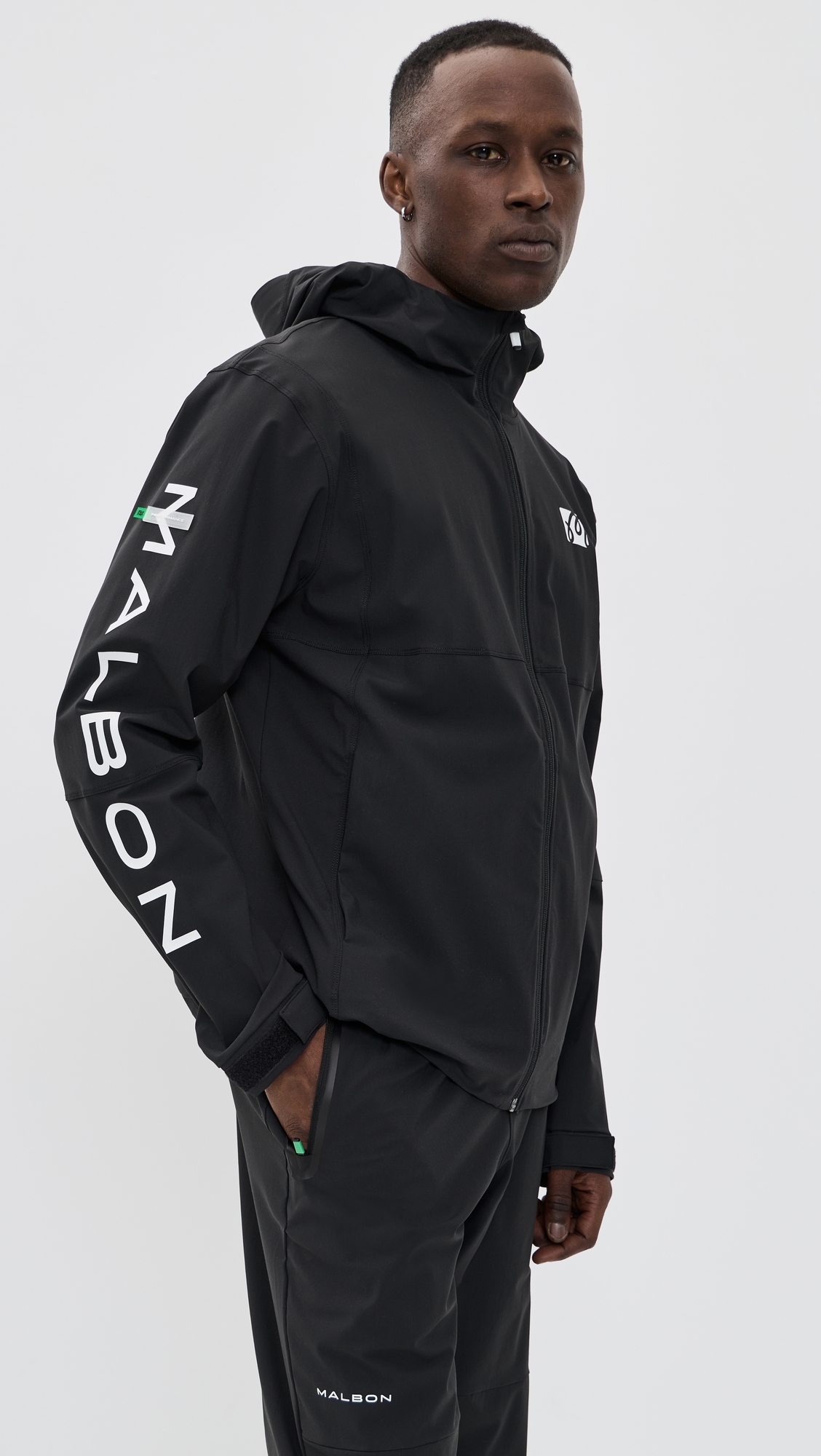 Performance Full Zip Shell Jacket Black