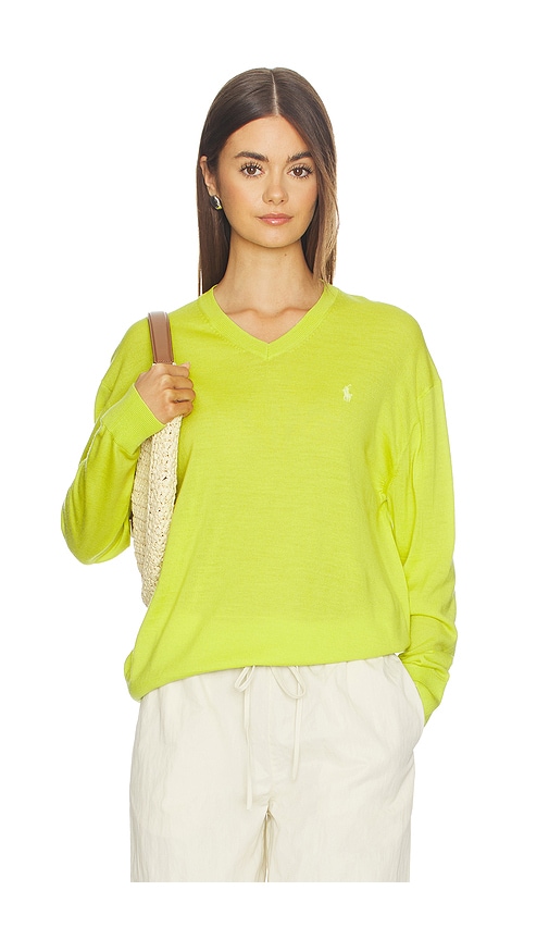 Polo Ralph Lauren Merino V Neck Sweater in Green. - M also in L, S