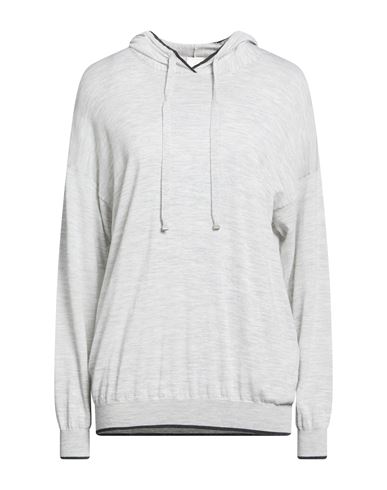 Platinum Woman Sweater Light grey Size M Wool