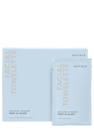 Nuface Prep-N-Glow Facial Towelette 20 Pack