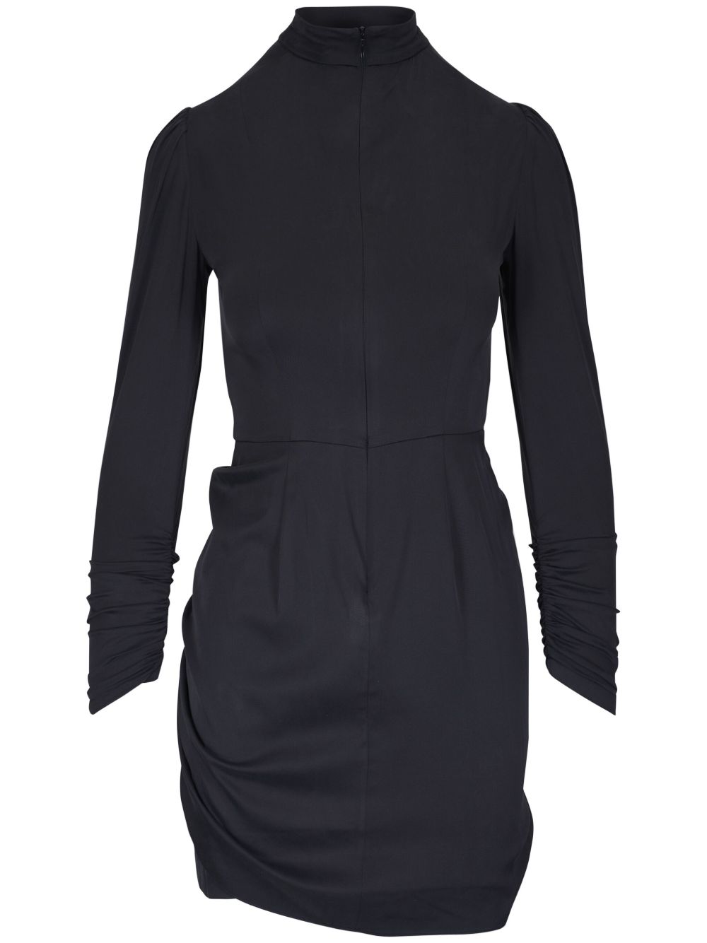 Draped mini dress - Black