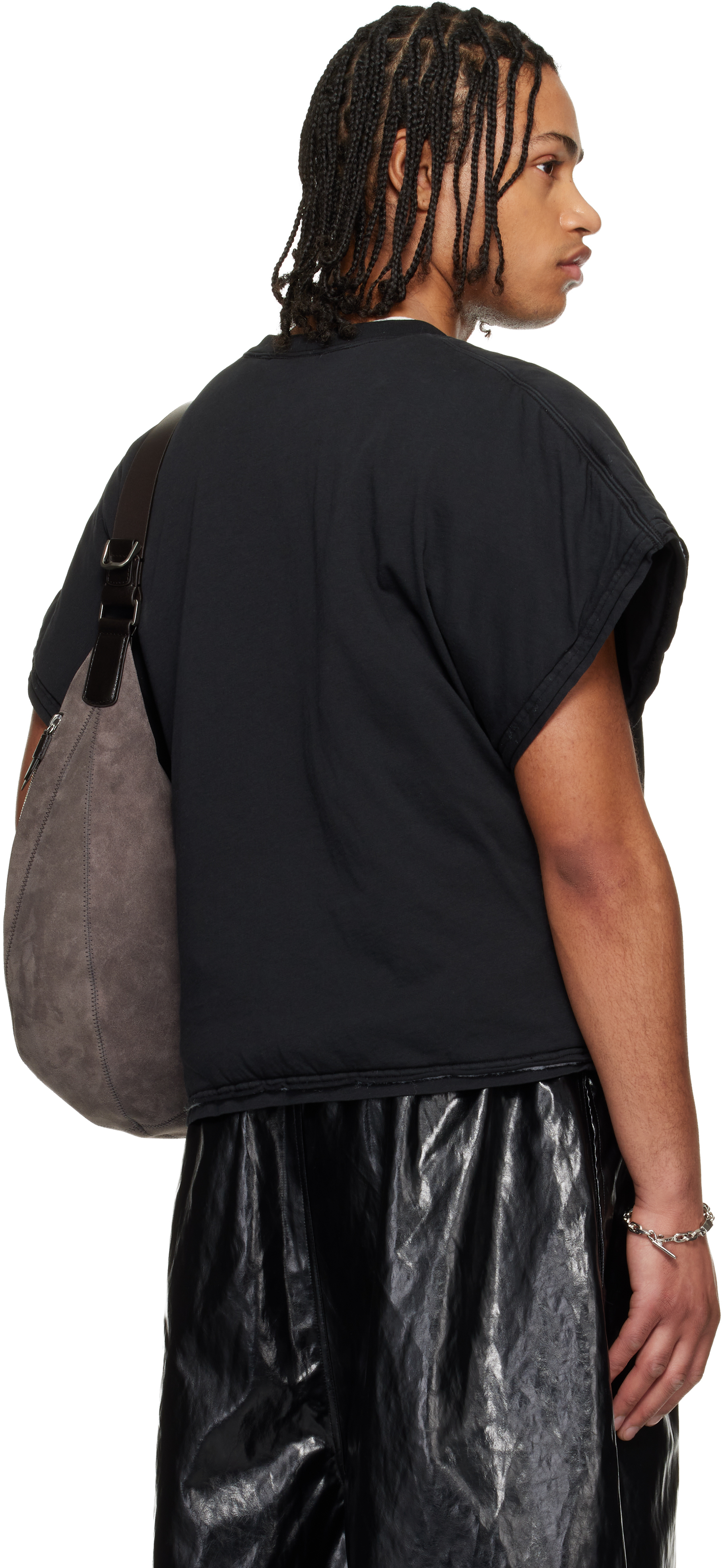 Black Wadded Pocket T-shirt