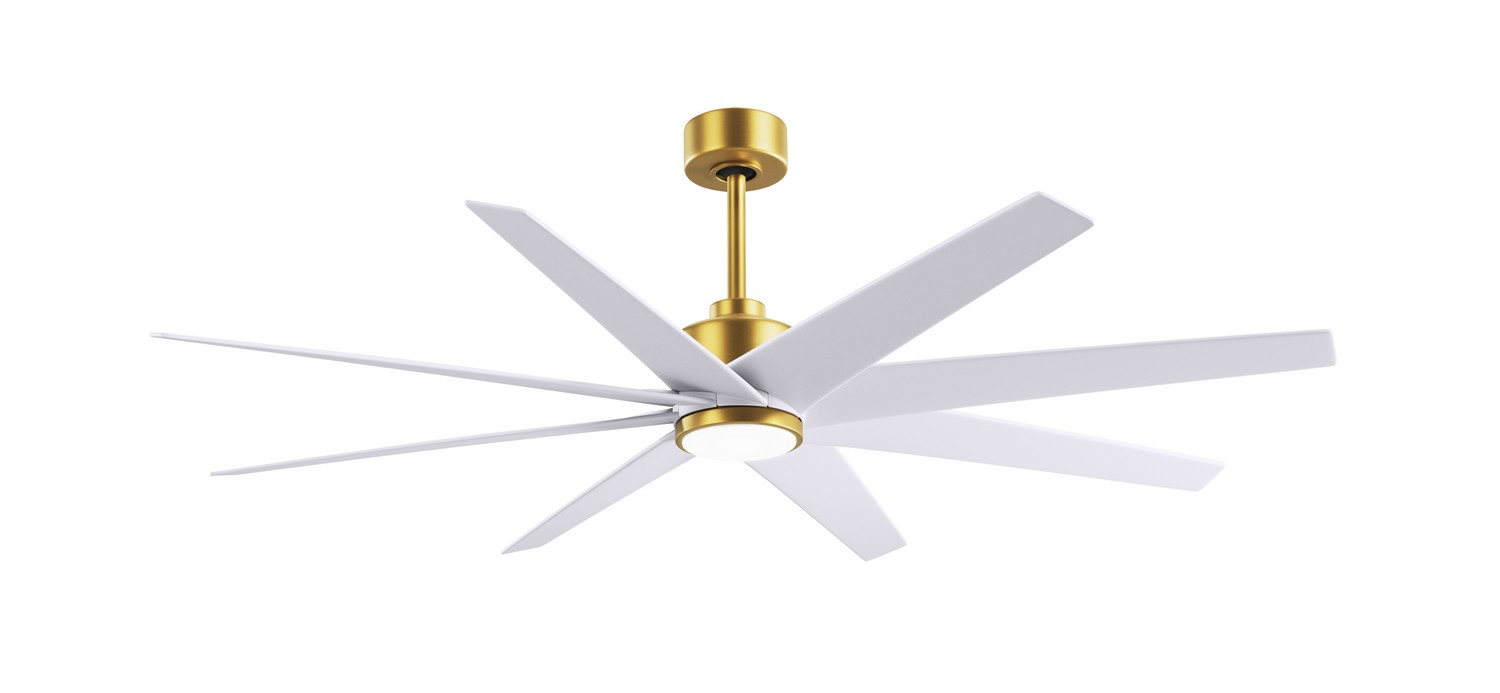 Brushed Brass 64" Ceiling Fan from the Ariella-LK Collection