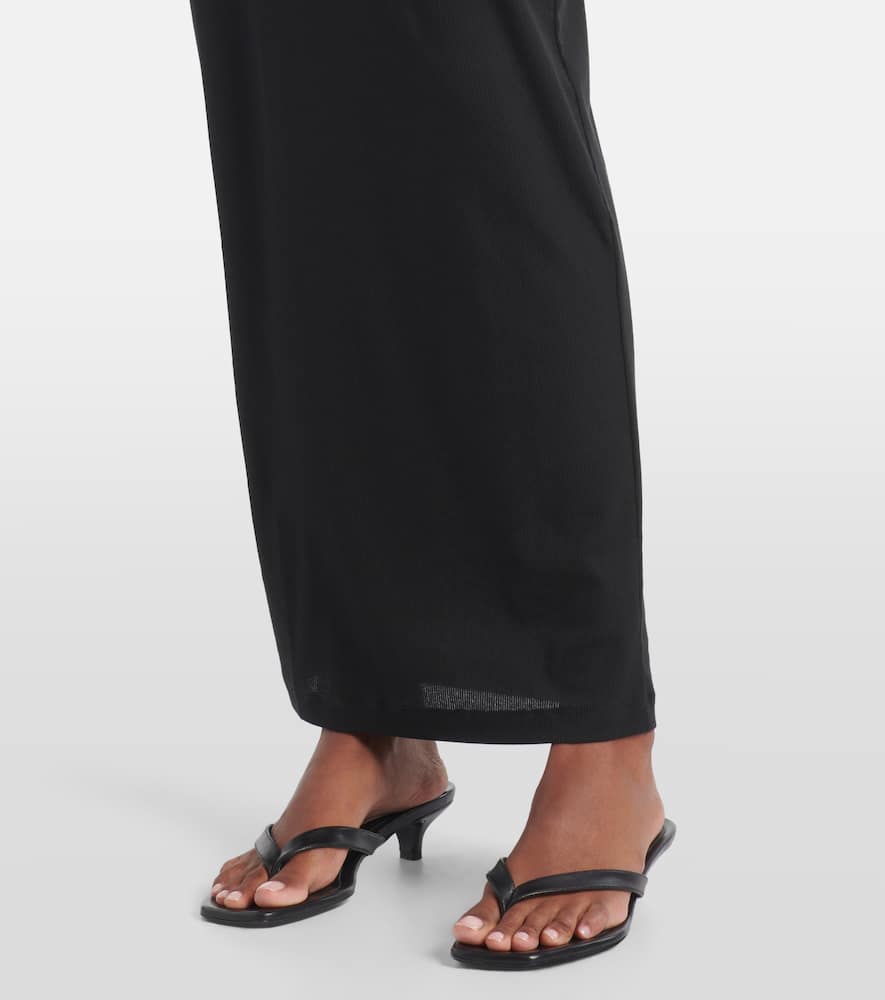 Wardrobe. NYC Racer cotton-blend maxi dress