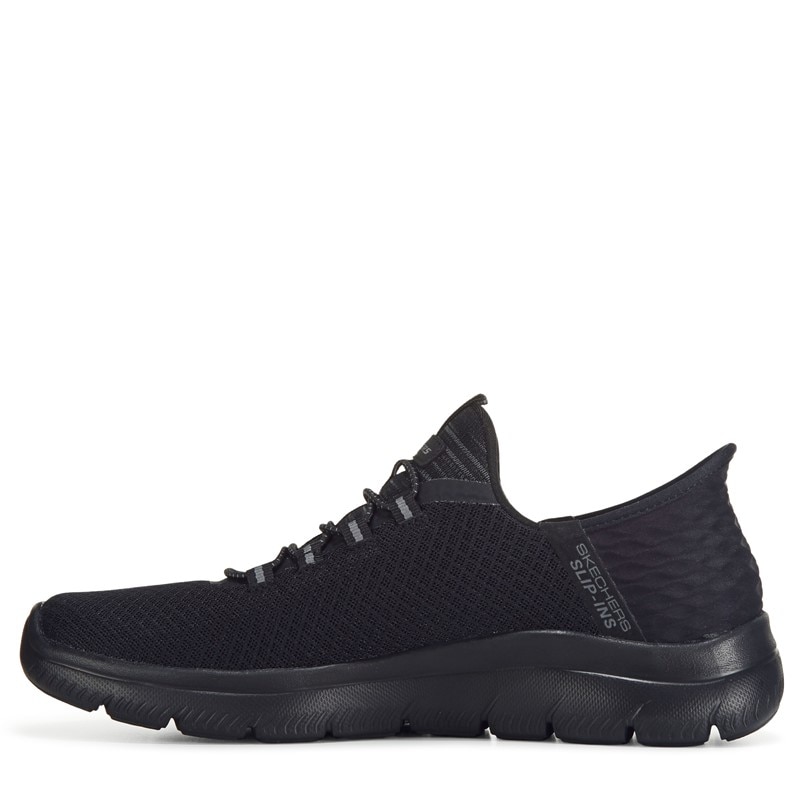 Skechers Men's Summits High Range Hands Free Slip-in Sneaker, Black/Charcoal, 10
