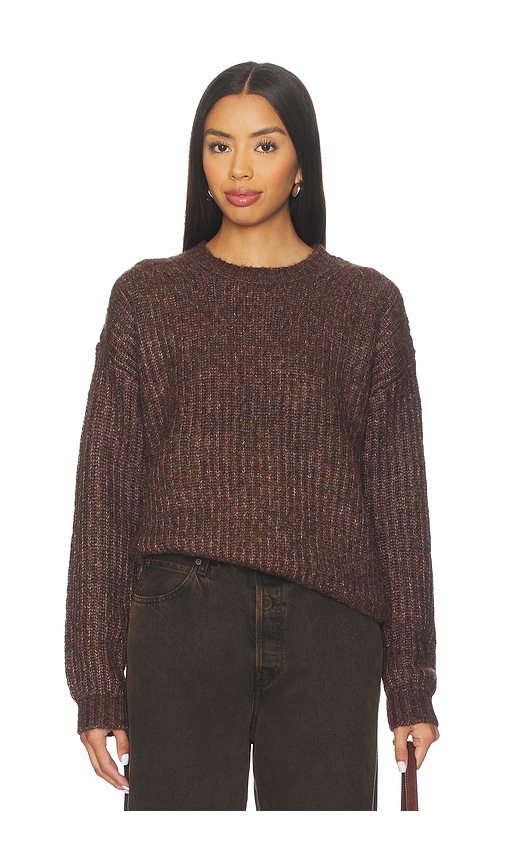ASTR the Label Archer Sweater in Brown Multi. XL also in L, M