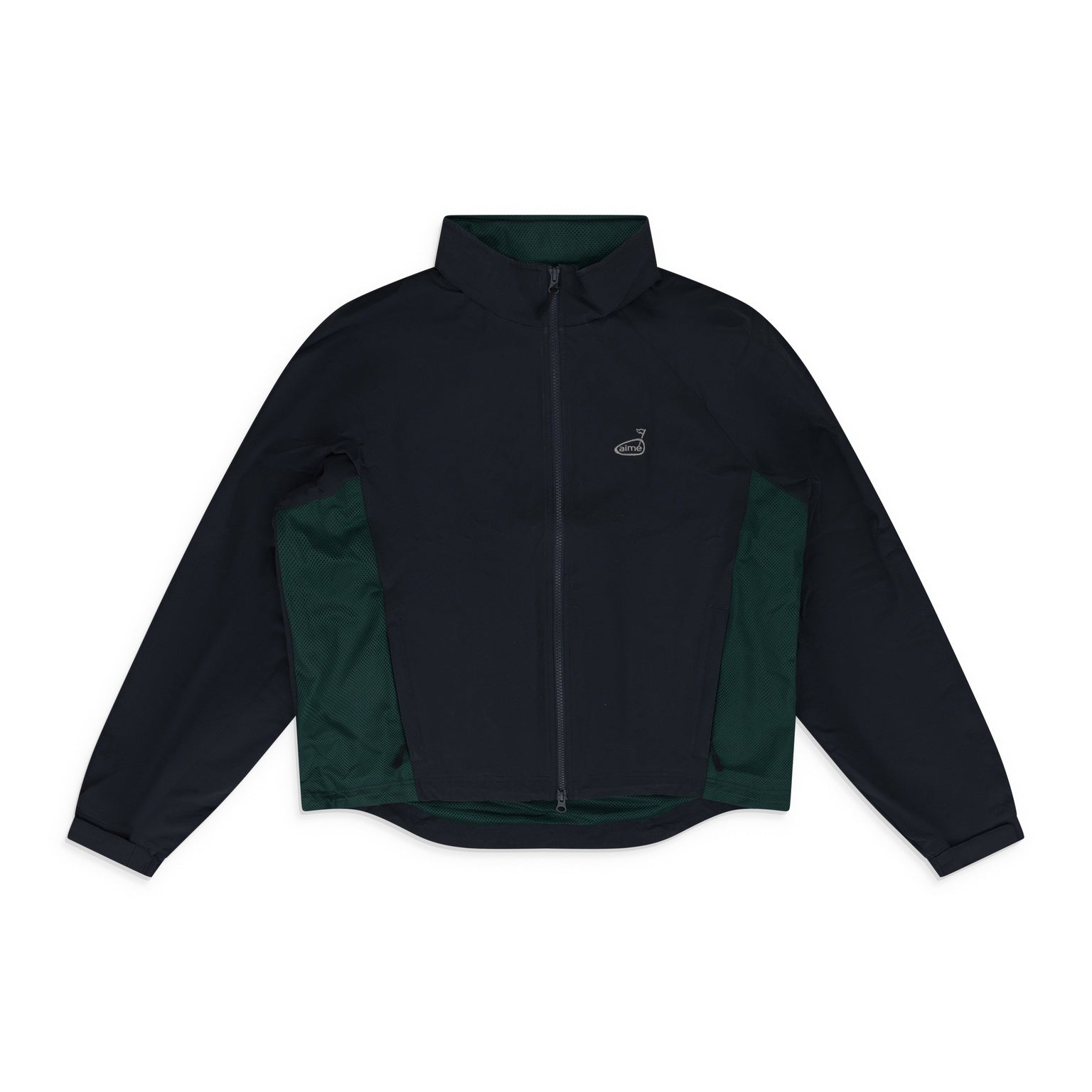 Black Golf Nylon Tips Jacket