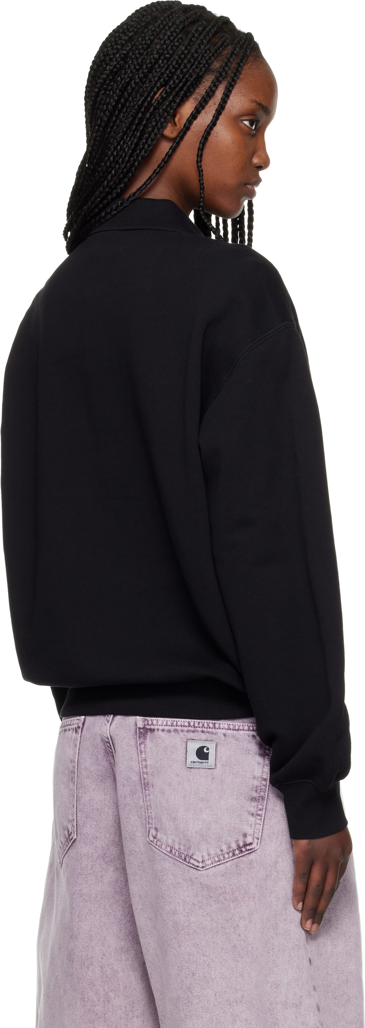 Black WIP Label Polo