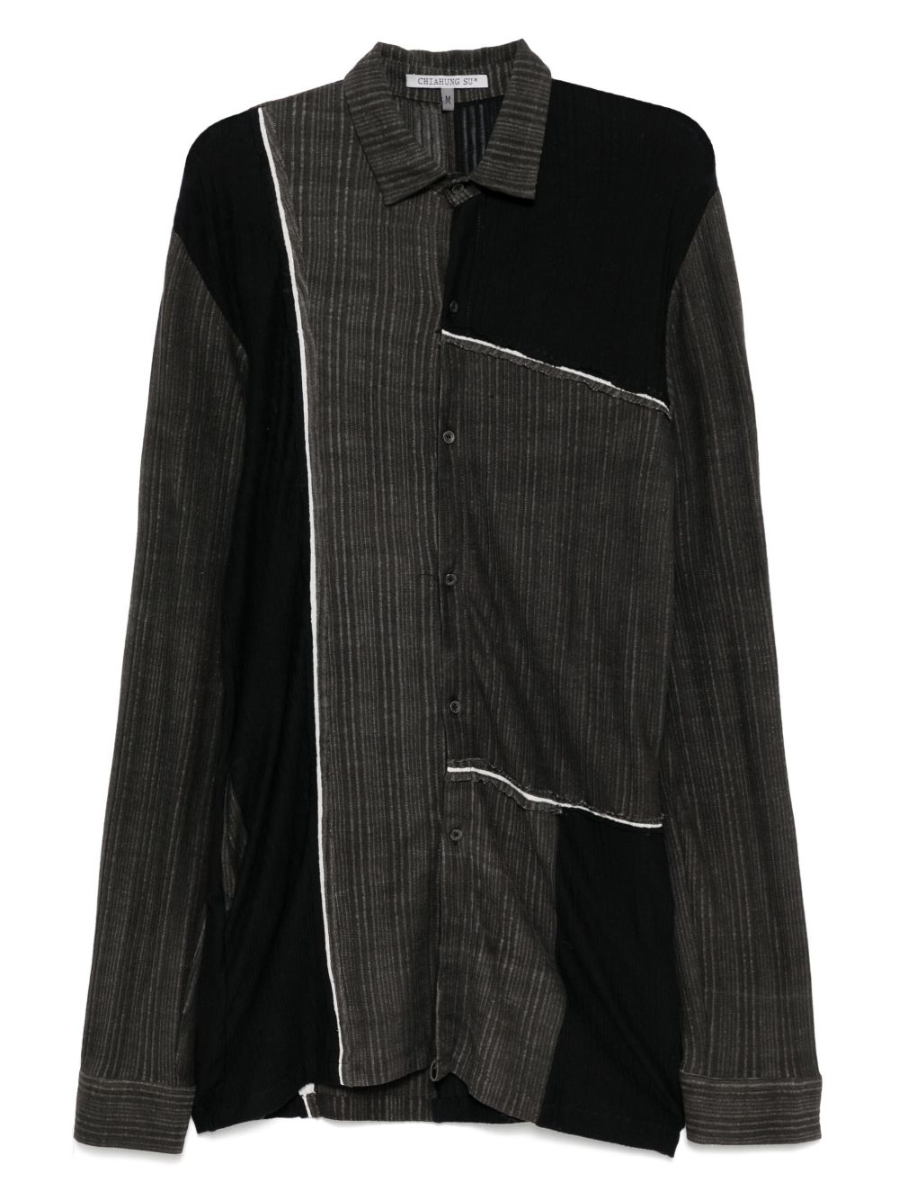 CHIAHUNG SU striped shirt - Green