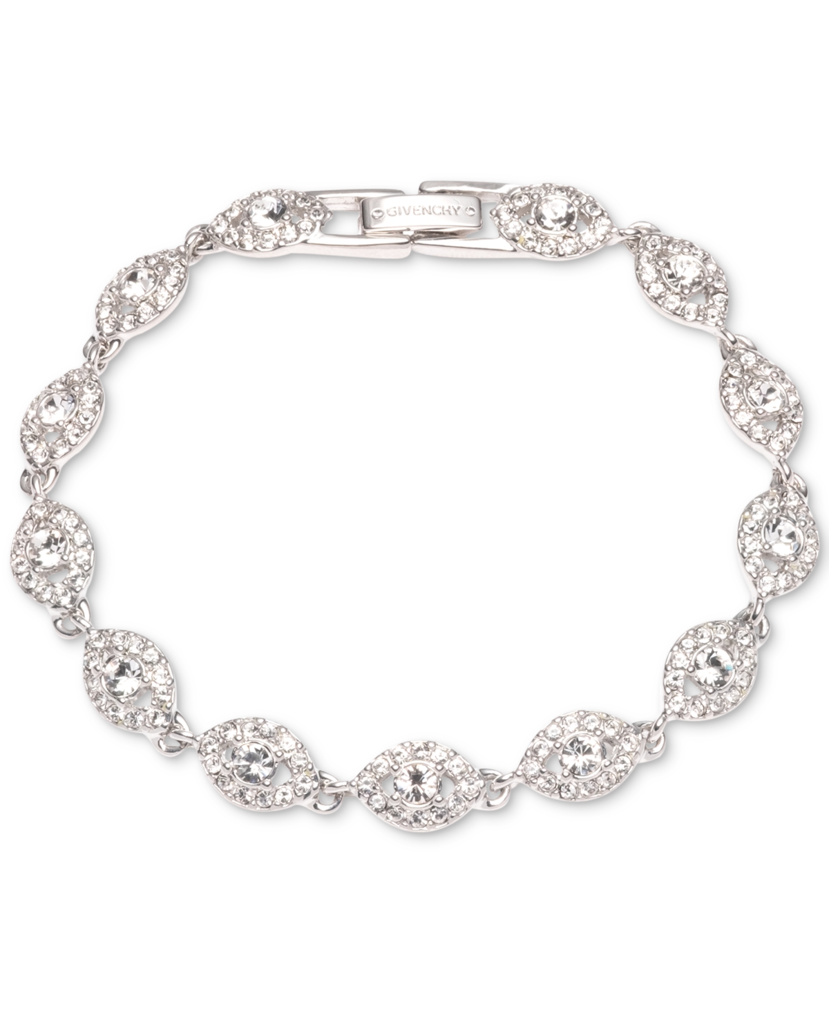 Crystal Flex Bracelet - Rhodium