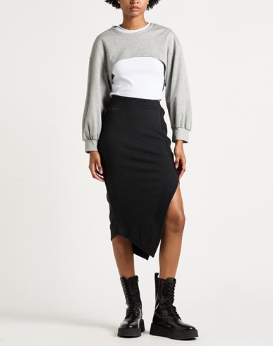 Woman Sweatshirt Grey Size M Viscose, Cotton, Polyester, Polyamide